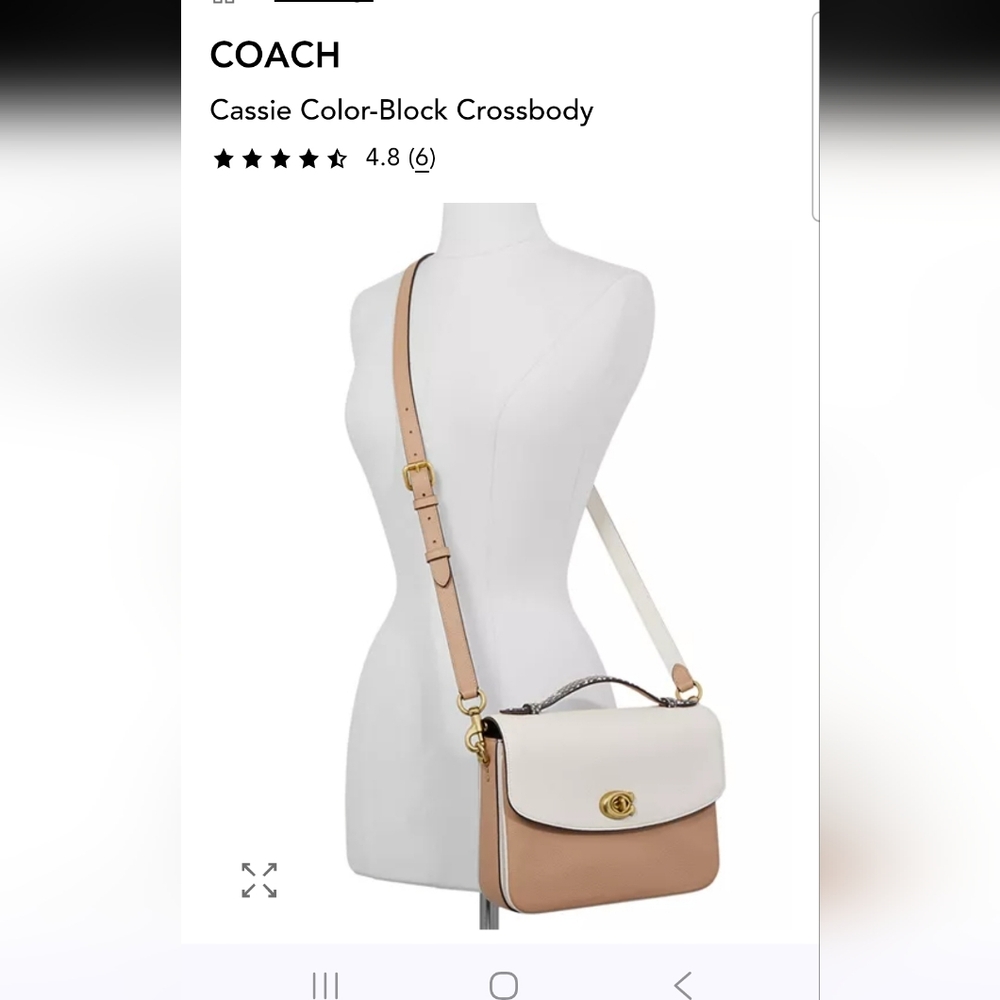 Cassie Crossbody Colorblock With Snakeskin Detail - Picture 6 of 8